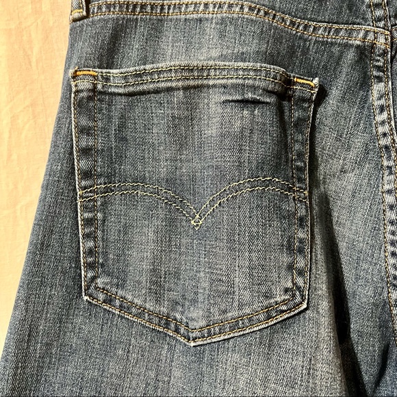 Levi's 505 Blue Denim Straight Leg Regular Fit Jeans Men's Size 36 x 32 - Picture 5 of 12